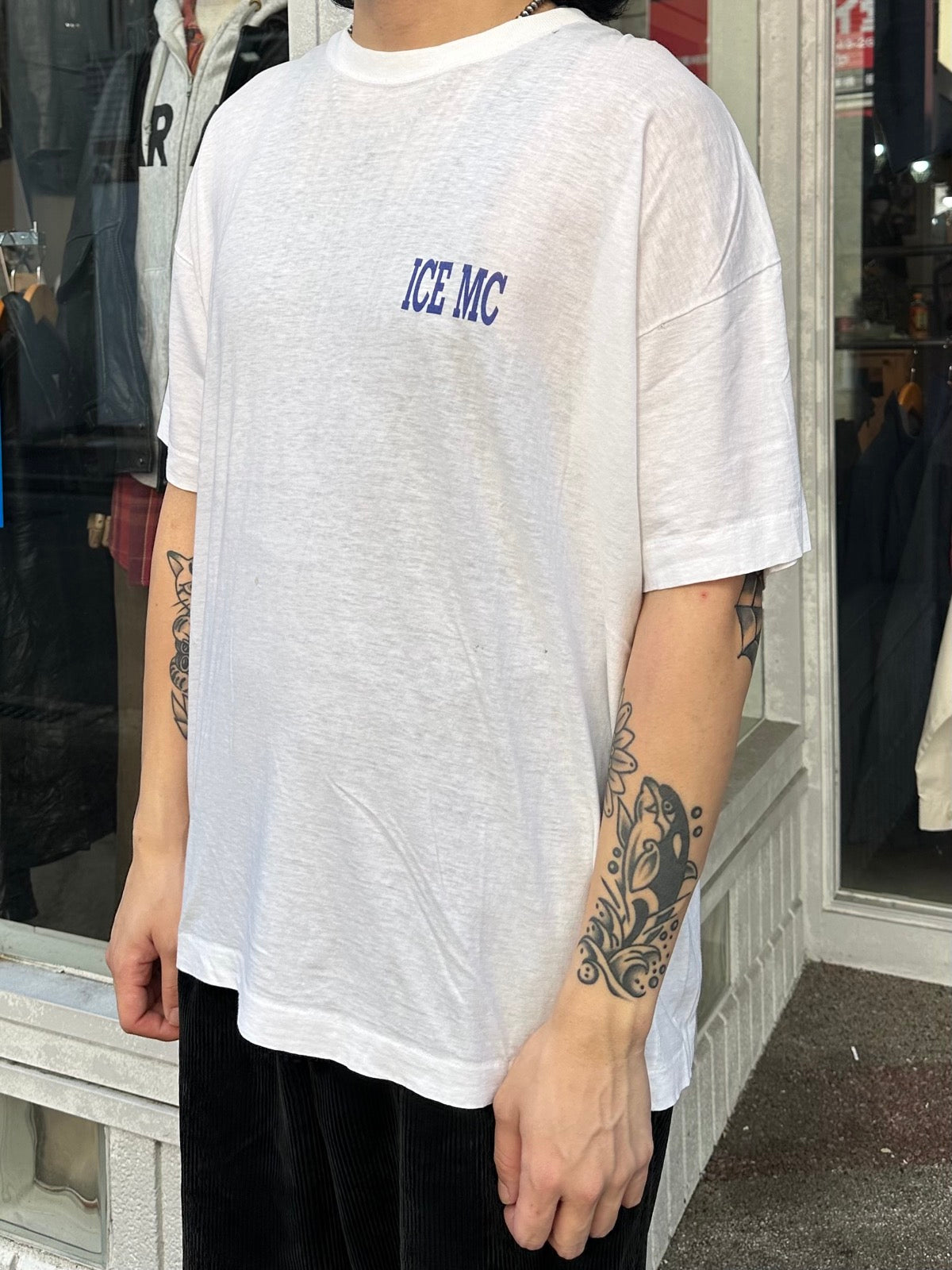 90's ICE MC「LOGO＆FOTO」ラッパーTシャツ