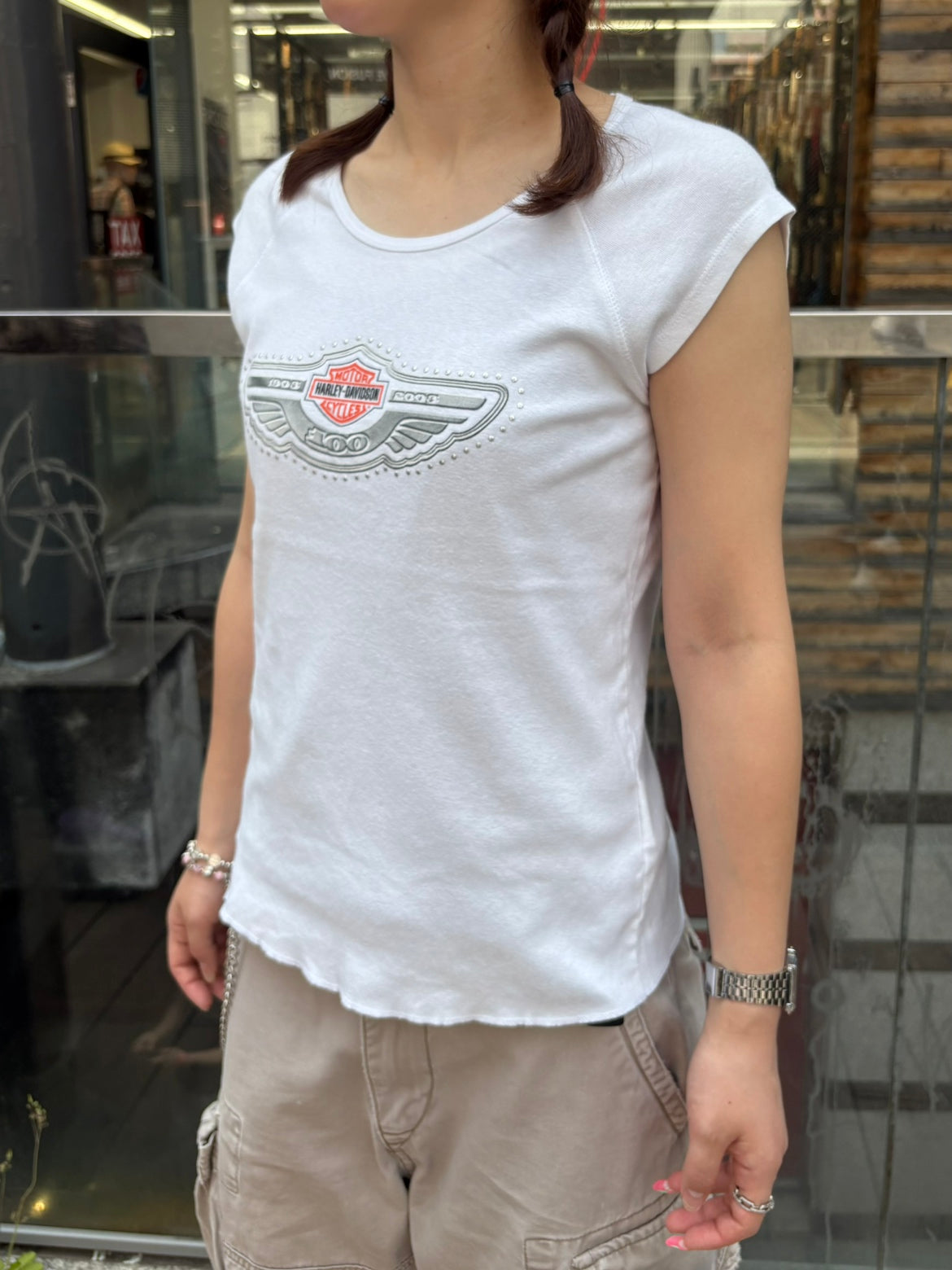 00's Harley-Davidson 「100周年ロゴ」USA製 タンクトップ