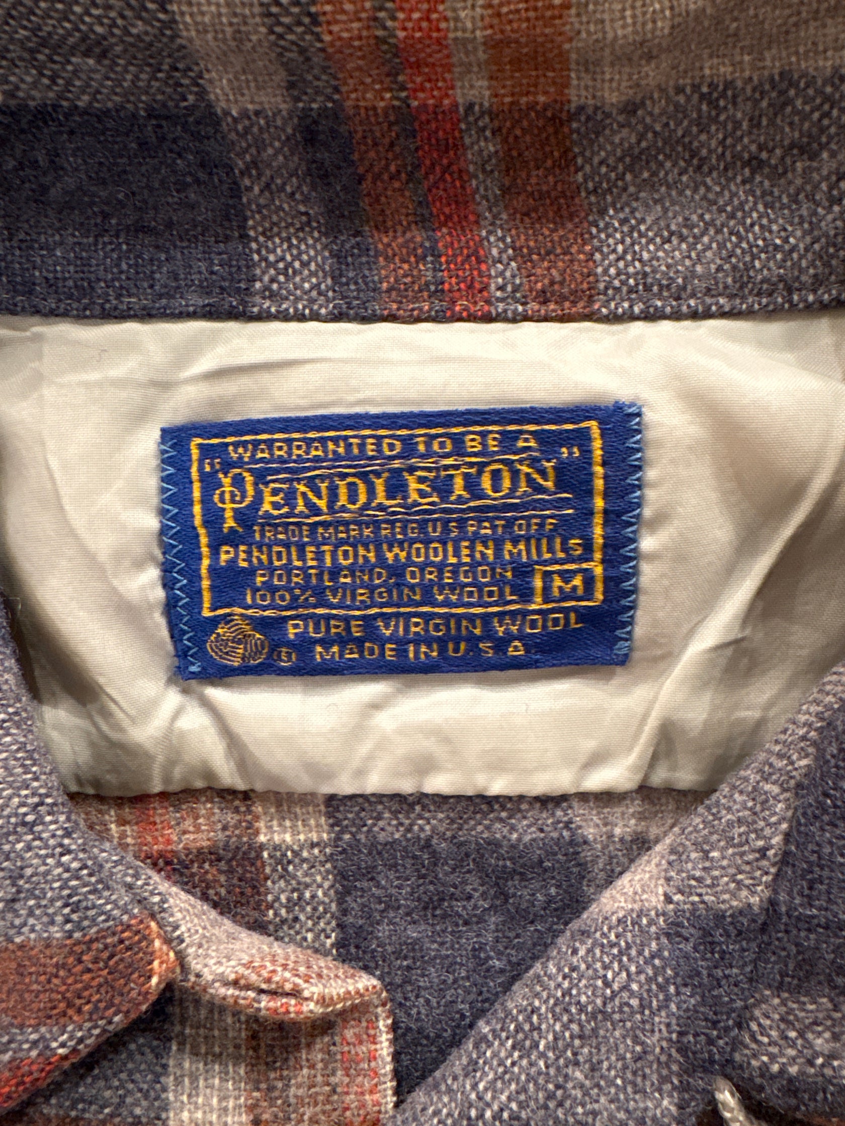 70's「Pendleton」USA製 ウールシャツ