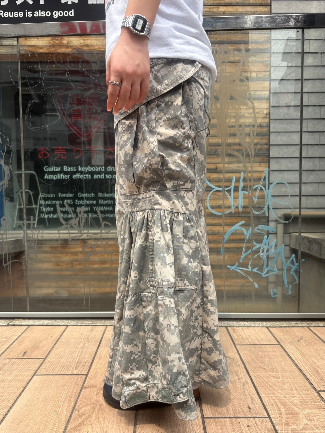 REMAKE ARMY MERMAID SKIRT