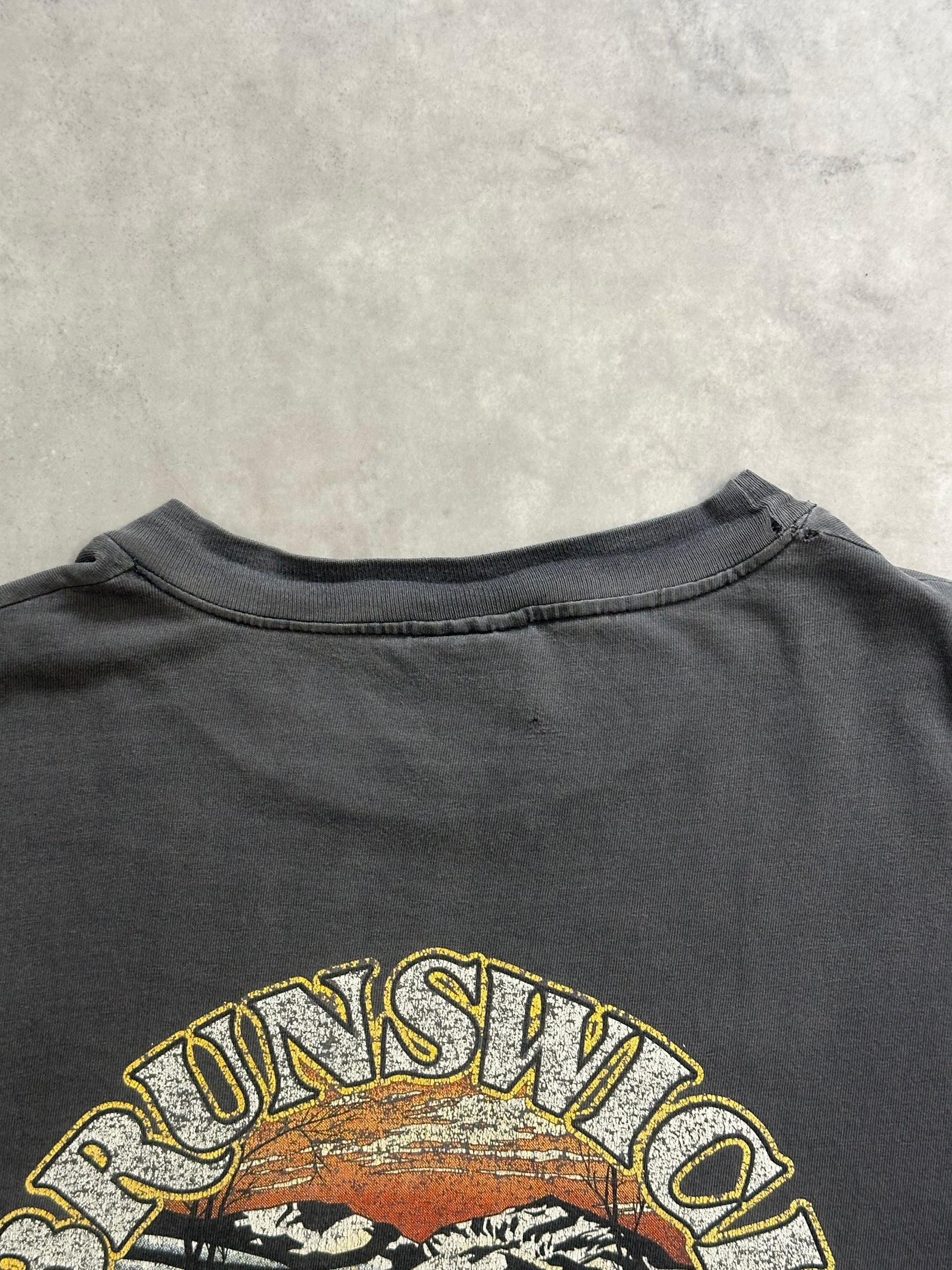 90's HARLEY-DAVIDSON「BRUNSWICK」USA製 ハーレーダビッドソンTシャツ