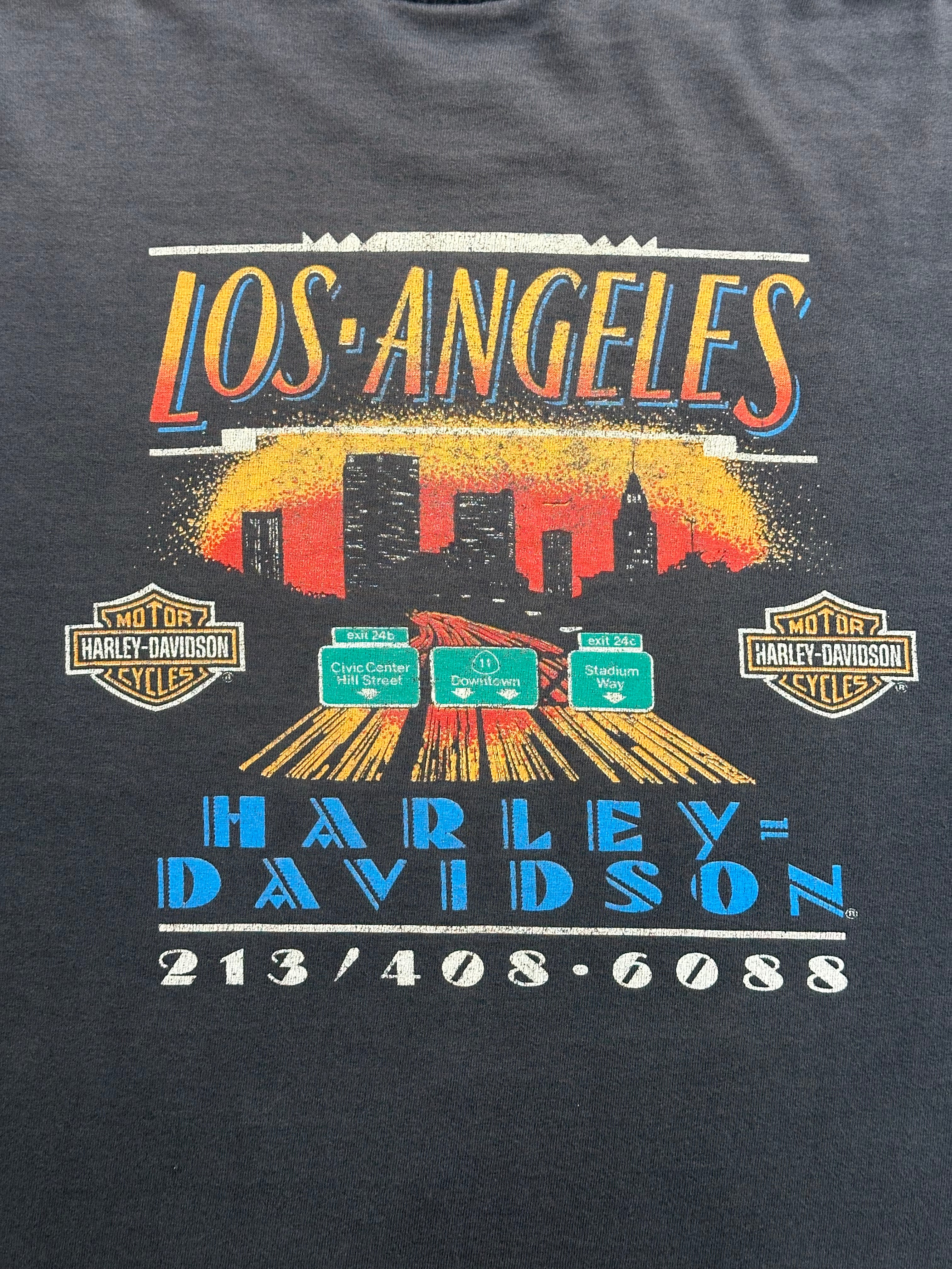 90's HARLEY-DAVIDSON「LOS ANGELES」ハーレーダビッドソンTシャツ