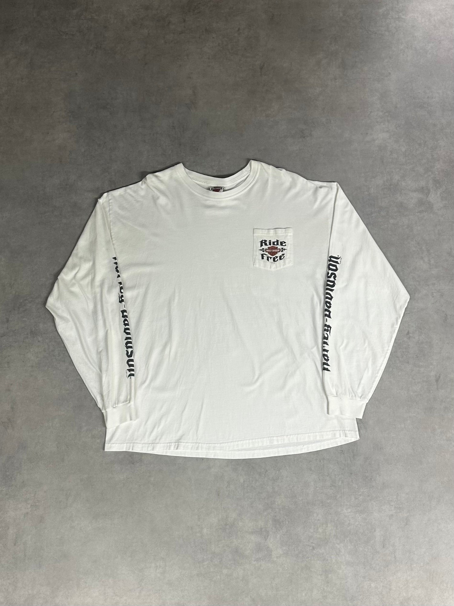 00's HARLEY DAVIDSON「Santafe」ハーレーロングTシャツ