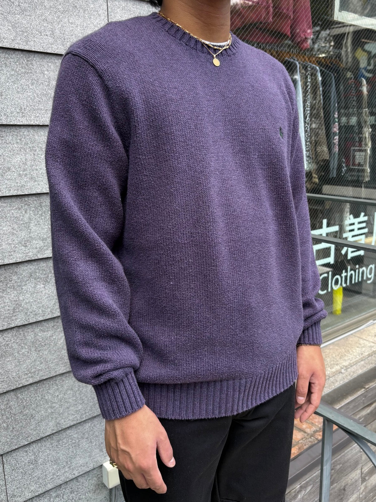 90's「RALPH LAUREN」ワンポイントニット