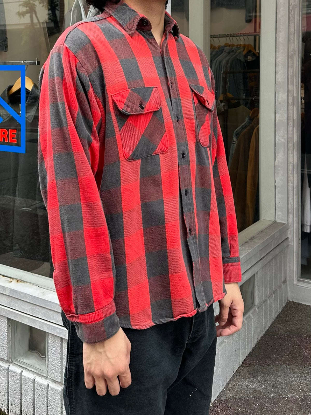 70~80's FIVE BROTHER USA製 バッファローチェックシャツ