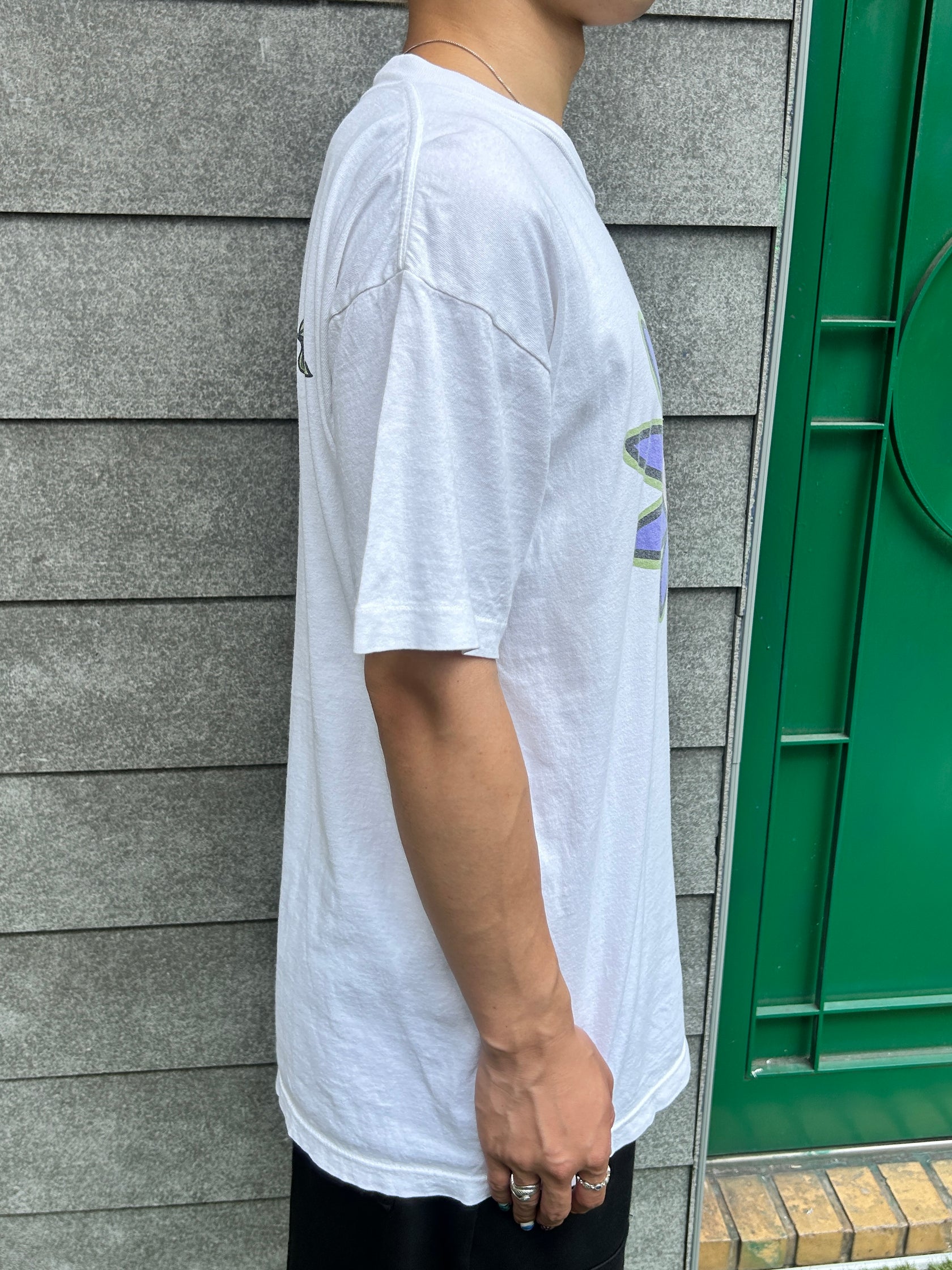 90's GIRLS WORLD「MOM　RULES」グラフィックTシャツ