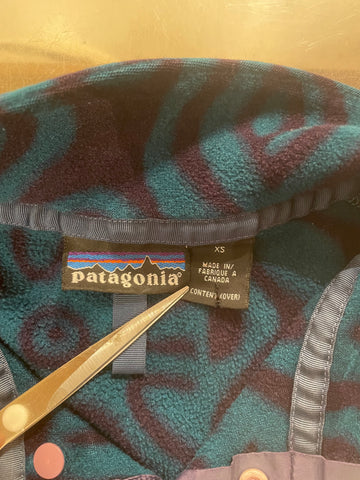 90's PATAGONIA「SYNCHILLA Snap-T 」カナダ製　フリースプルオーバー