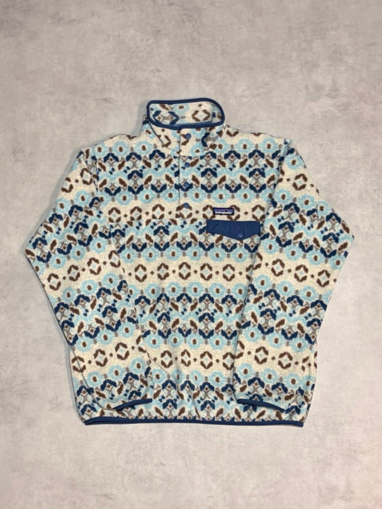 10's PATAGONIA Synchilla Snap-T「ツンドラクラスター柄」フリース