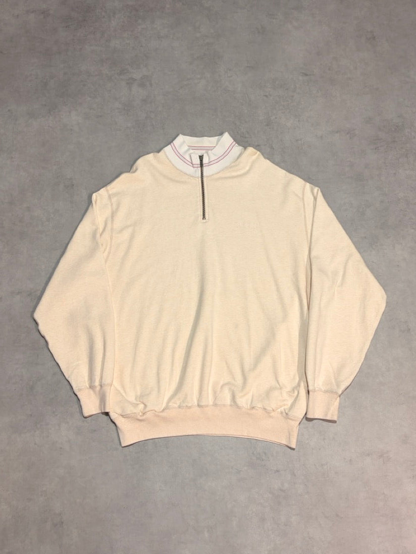 90's POLO BY RALPH LAUREN「香港製」ハーフジップスウェット