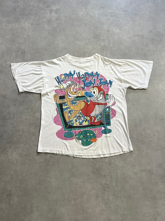 90's THE REN＆STIMPY SHOW キャラクターTシャツ