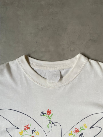 90's PABLO PICASSO「平和の鳩」アートTシャツ
