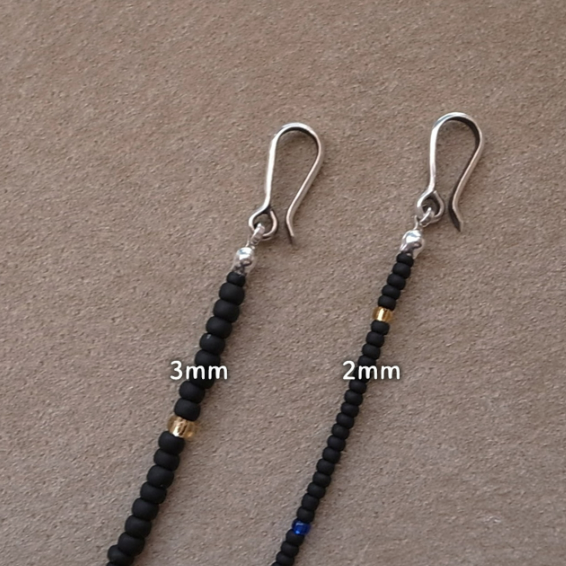 2mm BEADS NECKLACE- MULTI 50cm / ROSETTAPRAYER