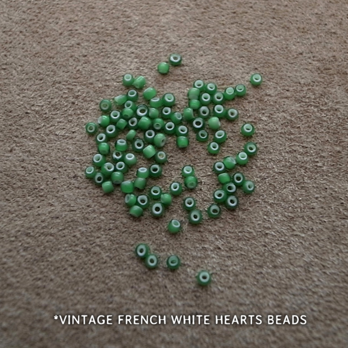 2mm BEADS NECKLACE- GREEN 50cm / ROSETTAPRAYER