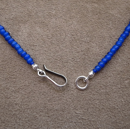 3mm BEADS NECKLACE NAVY 60cm / ROSETTAPRAYER