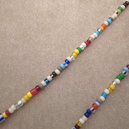 3mm BEADS NECKLACE MULTI 60cm / ROSETTAPRAYER
