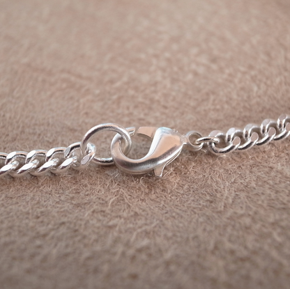 3.7mm FLAT LINK CHAIN NECKLACE- SILVER / 3.7mm 喜平チェーンネックレス / ROSETTAPRAYER
