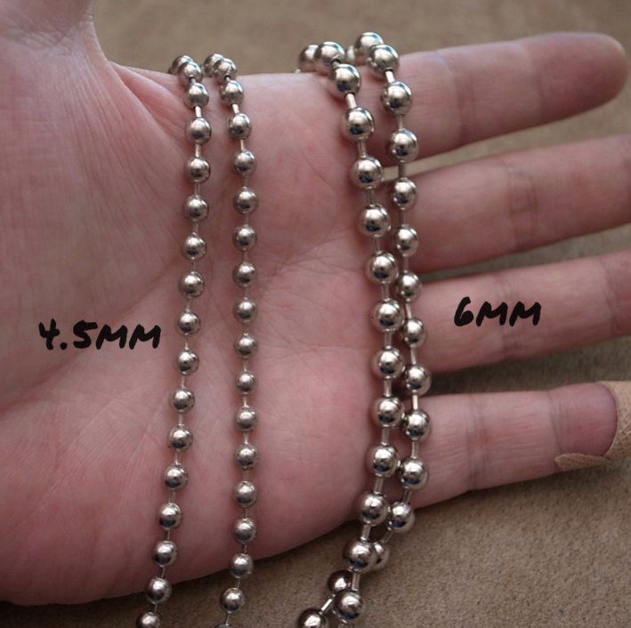 4.5mm BALL CHAIN NECKLACE 50cm / ROSETTAPRAYER