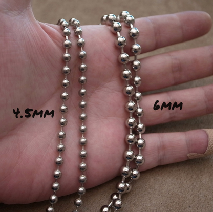 4.5mm BALL CHAIN NECKLACE 50cm / ROSETTAPRAYER