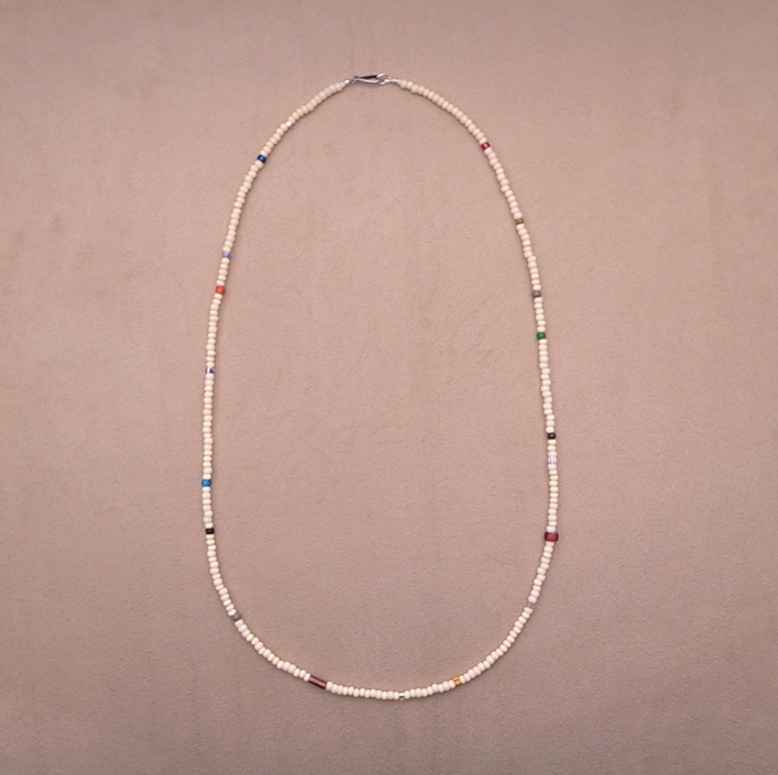 VINTAGE BEADS MIX NECKLACE 60cm / ROSETTAPRAYER
