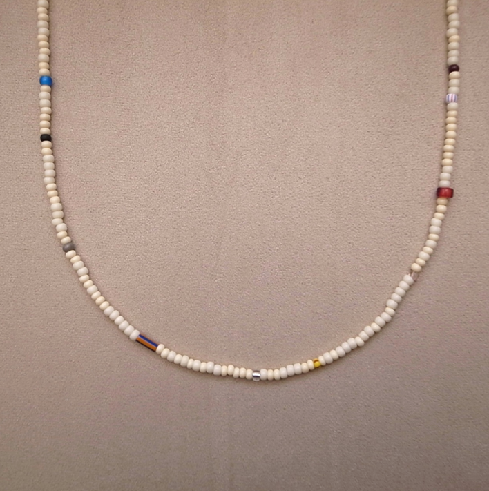 VINTAGE BEADS MIX NECKLACE 60cm / ROSETTAPRAYER