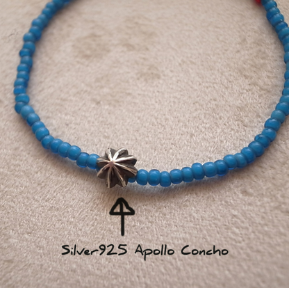 APOLLO BEADS BRACELET -Lt. BLUE / ROSETTAPRAYER