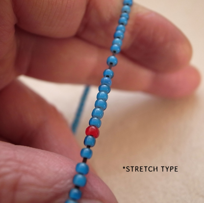 APOLLO BEADS BRACELET -Lt. BLUE / ROSETTAPRAYER