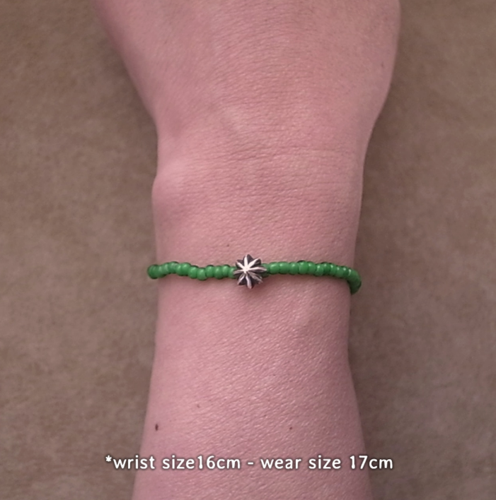 APOLLO BEADS BRACELET -GREEN / ROSETTAPRAYER