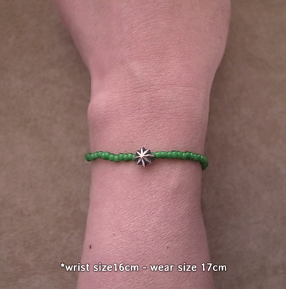 APOLLO BEADS BRACELET -GREEN / ROSETTAPRAYER