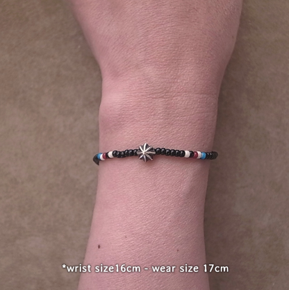 APOLLO BEADS BRACELET -BLACK・RED / ROSETTAPRAYER