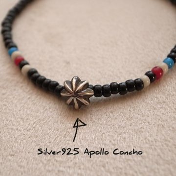 APOLLO BEADS BRACELET -BLACK・RED / ROSETTAPRAYER