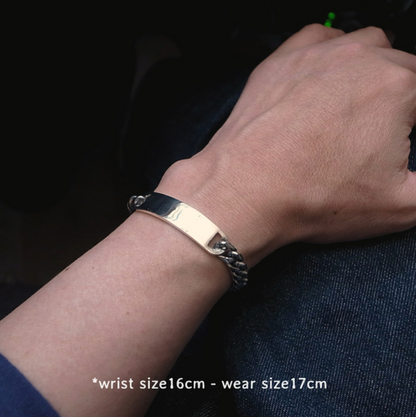 MIL. ID BRACELET- SILVER / ROSETTAPRAYER