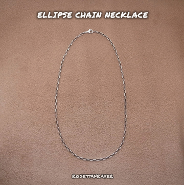 ELLIPSE CHAIN NECKLACE / ROSETTAPRAYER