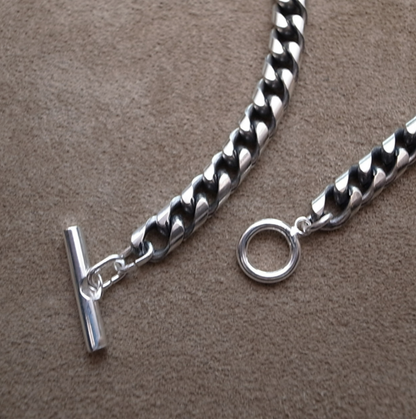 6.5mm FLAT LINK CHAIN NECKLACE / ROSETTAPRAYER
