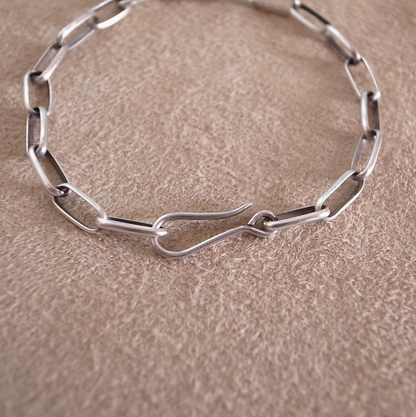 10mm-NAVAJO SILVER CHAIN BRACELET / ROSETTAPRAYER