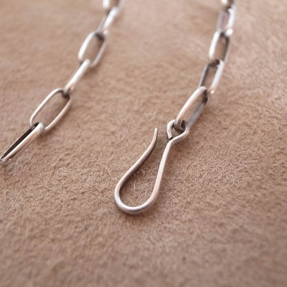 10mm-NAVAJO SILVER CHAIN BRACELET / ROSETTAPRAYER