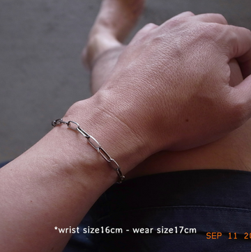 10mm-NAVAJO SILVER CHAIN BRACELET / ROSETTAPRAYER