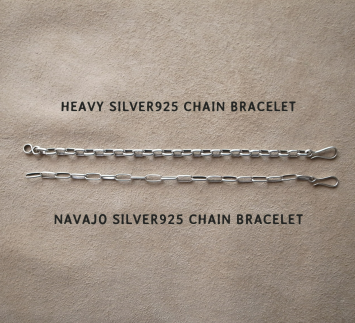 10mm-NAVAJO SILVER CHAIN BRACELET / ROSETTAPRAYER