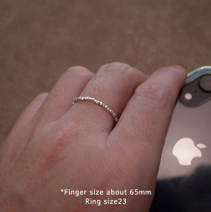 KAREN SILVER BEADS RING / ROSETTAPRAYER
