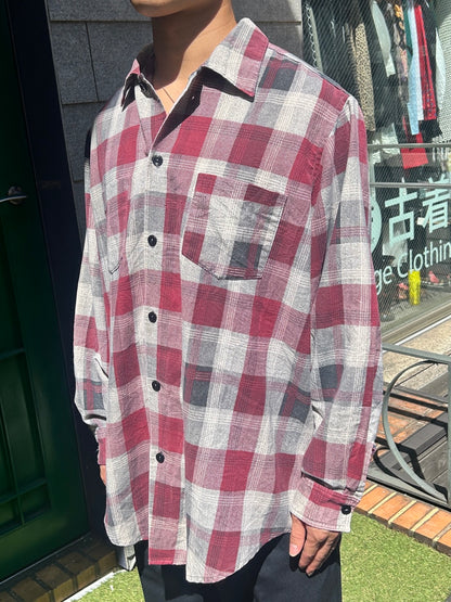 90's 「Hand Made by Nettie Jird」ネルシャツ