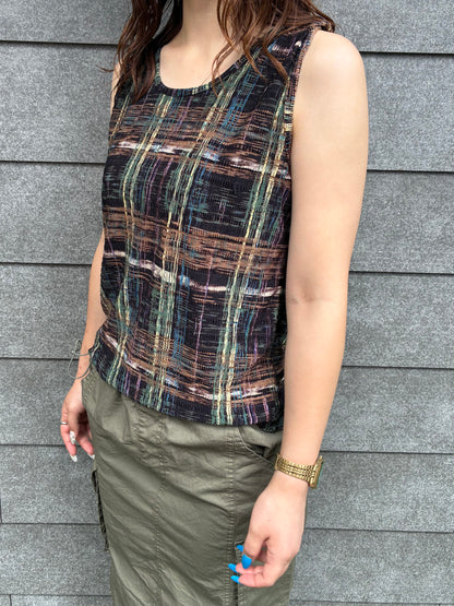 90's「Pleat Pleat by RAFAEL」ノースリーブタンクトップ