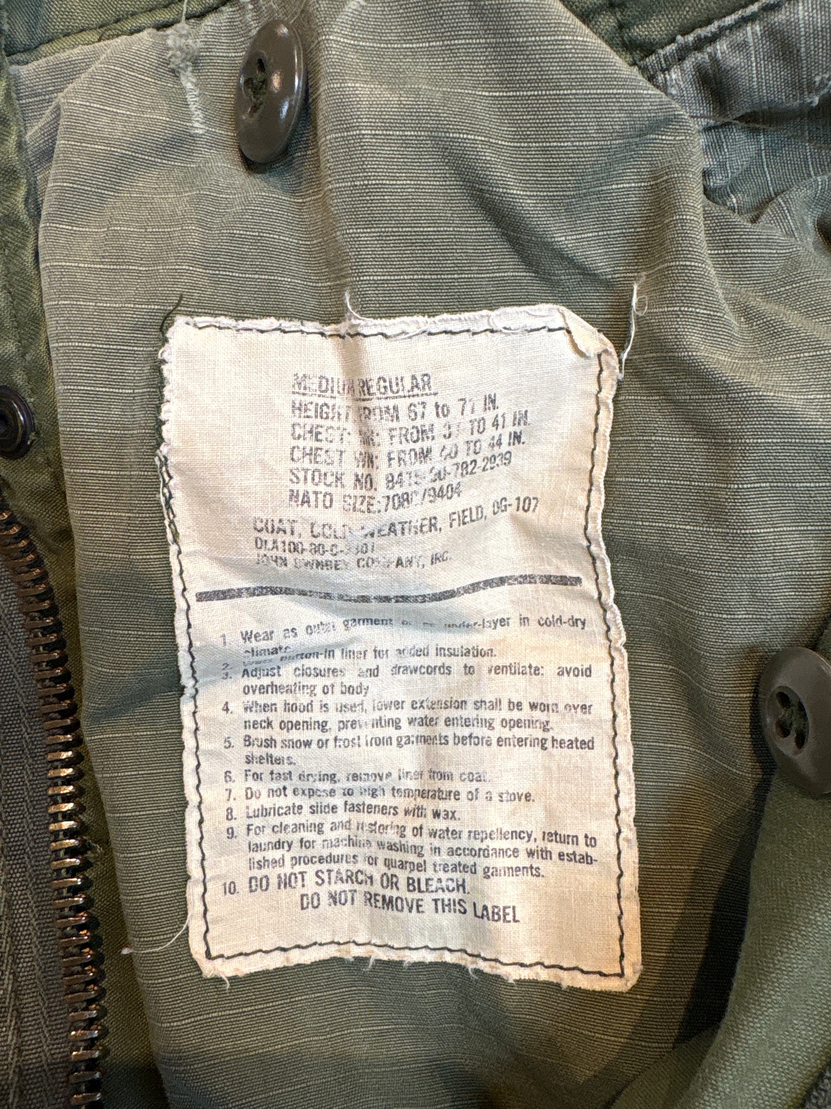 80's U.S.ARMY「M-65」3rd  フィールドジャケット