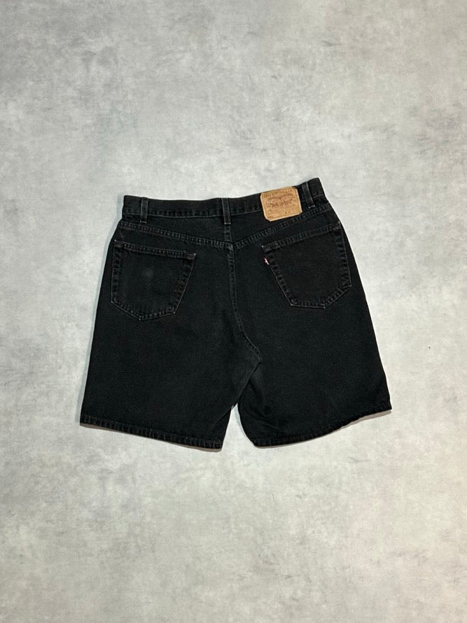 Levi's ヴィンテージ90S 550 USA製　ブラックデニムショーツW36 90's LEVI'S「550 RELAXED FIT」USA製 ブラックデニムショーツ – FUJI