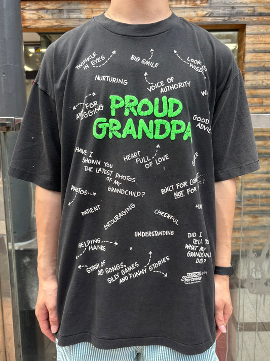 90's 「Proud Grandpa」　グラフィックTシャツ