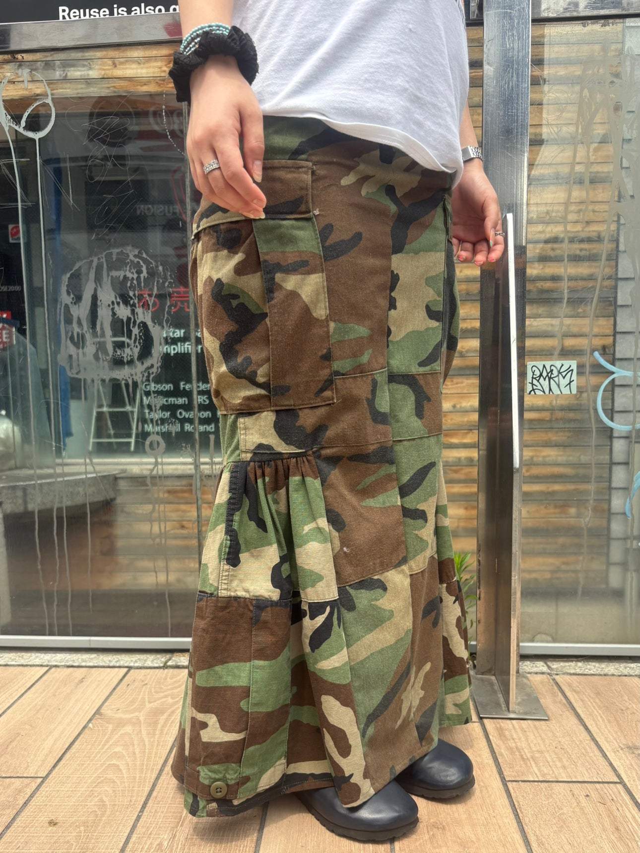 REMAKE ARMY MERMAID SKIRT