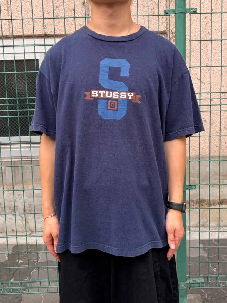 90's STUSSY「紺タグ」スケートTシャツ