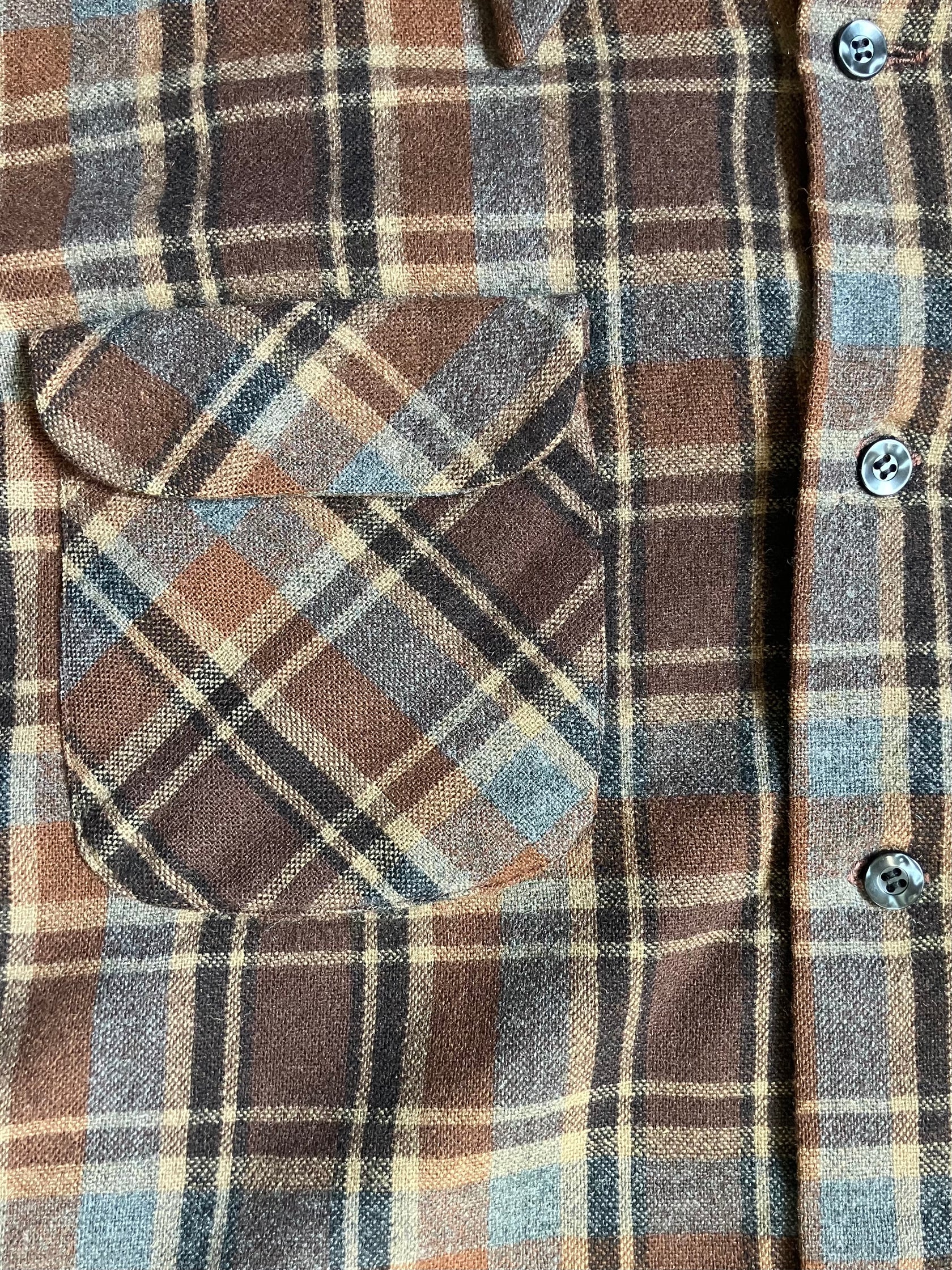 70's PENDLETON USA製 ウールチェックシャツ