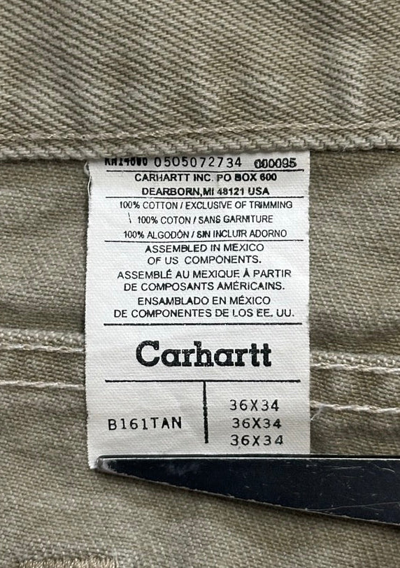 00's CARHARTT「B161TAN」ワークパンツ