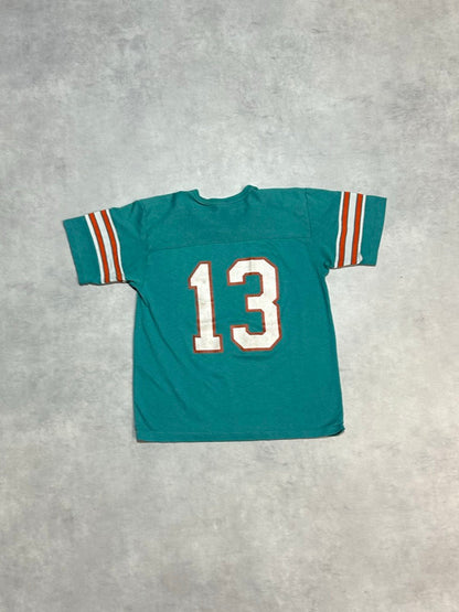80's NLF「DOLPHINS 13」USA製 フットボールシャツ