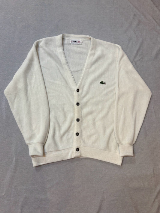 80s IZOD LACOSTE「USA製」アクリルカーディガン