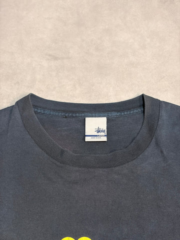 90's STUSSY「銀タグ」USA製 ロゴTシャツ